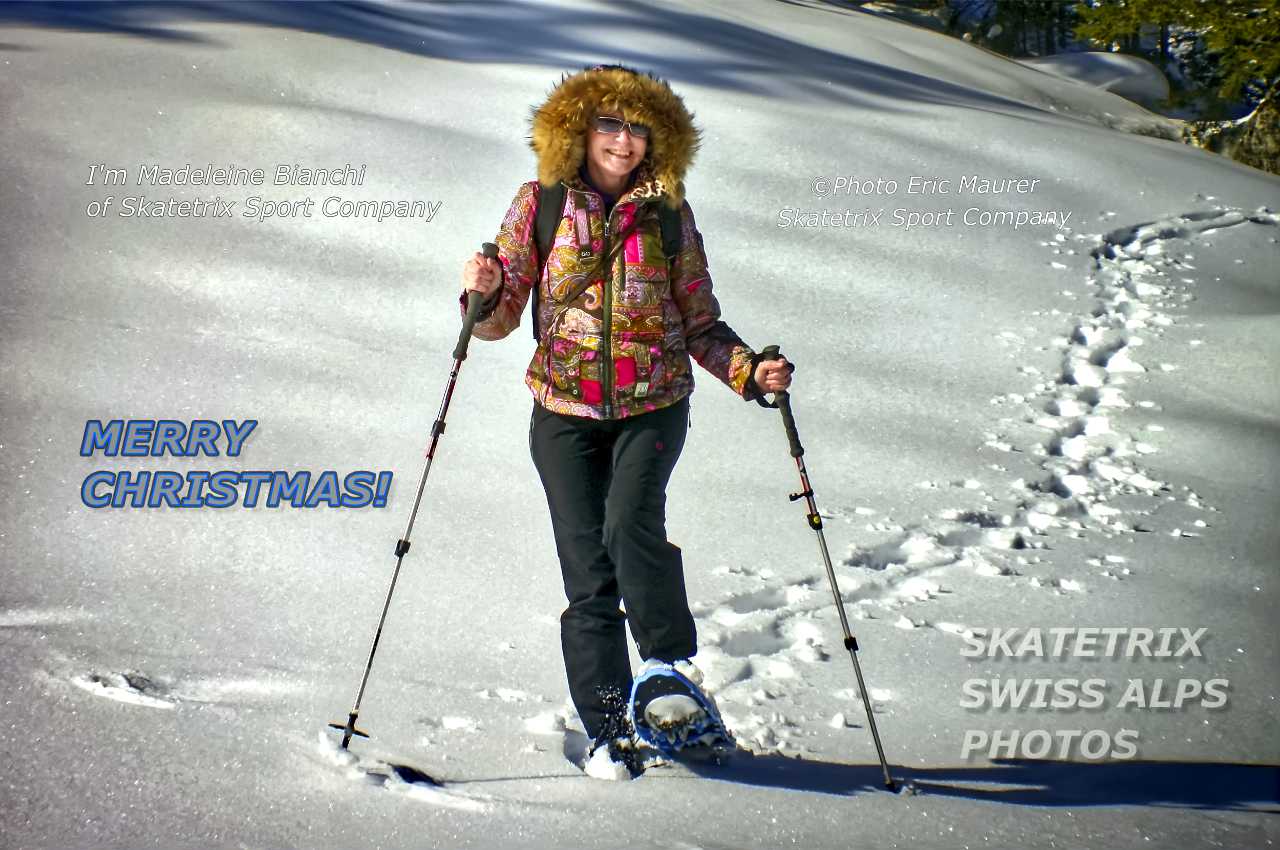 MADELEINE BIANCHI - MERRY CHRISTMAS FROM WINTER WONDERLAND! I have found Christmas in a pure winter wonderland!  Christmas in the pure air and the silence of nature! I would be delighted if I could bring you a few moments of joy with my pretty photo! ©Photo by ERIC MAURER of Skatetrix Sport Company